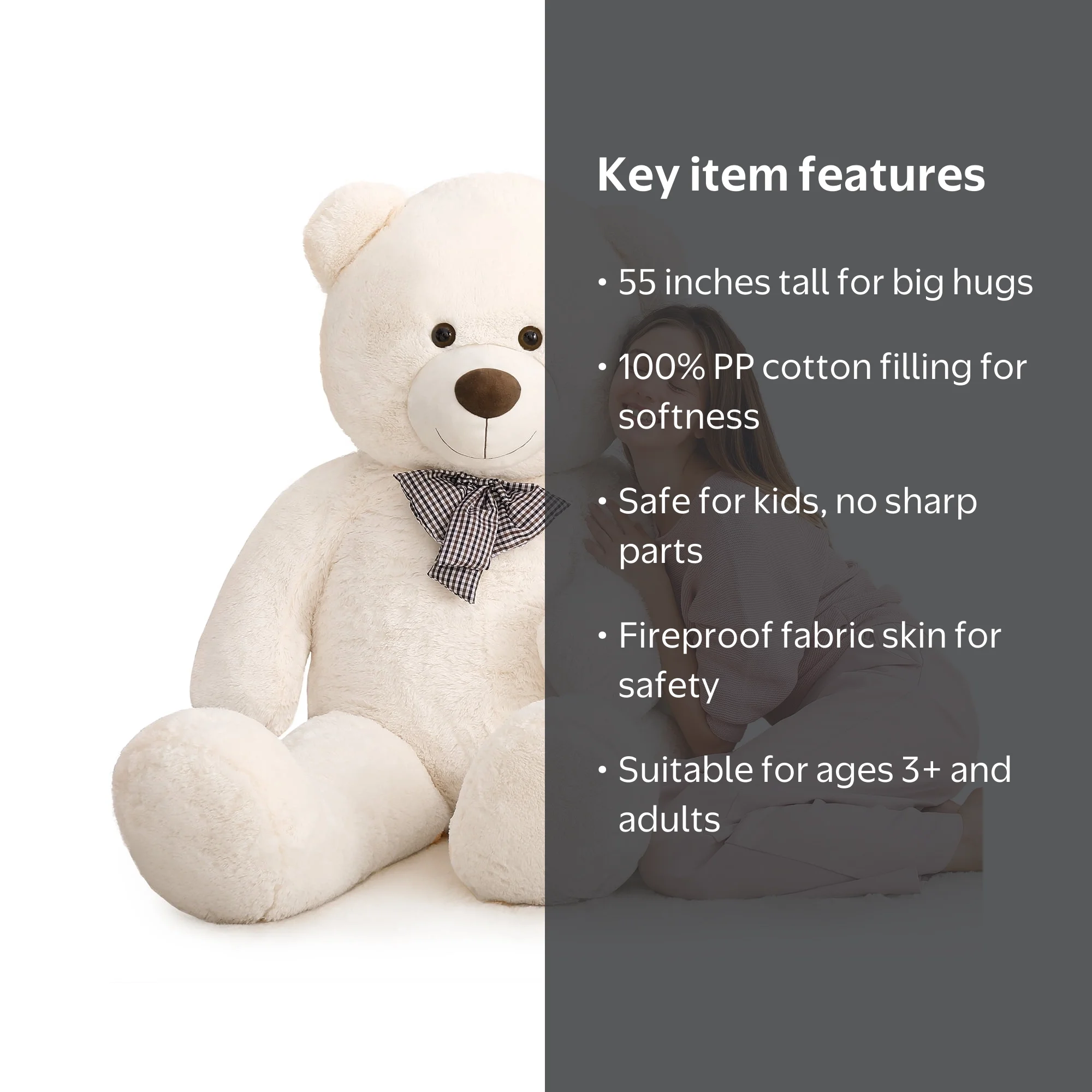 MorisMos Giant Teddy Bear 55