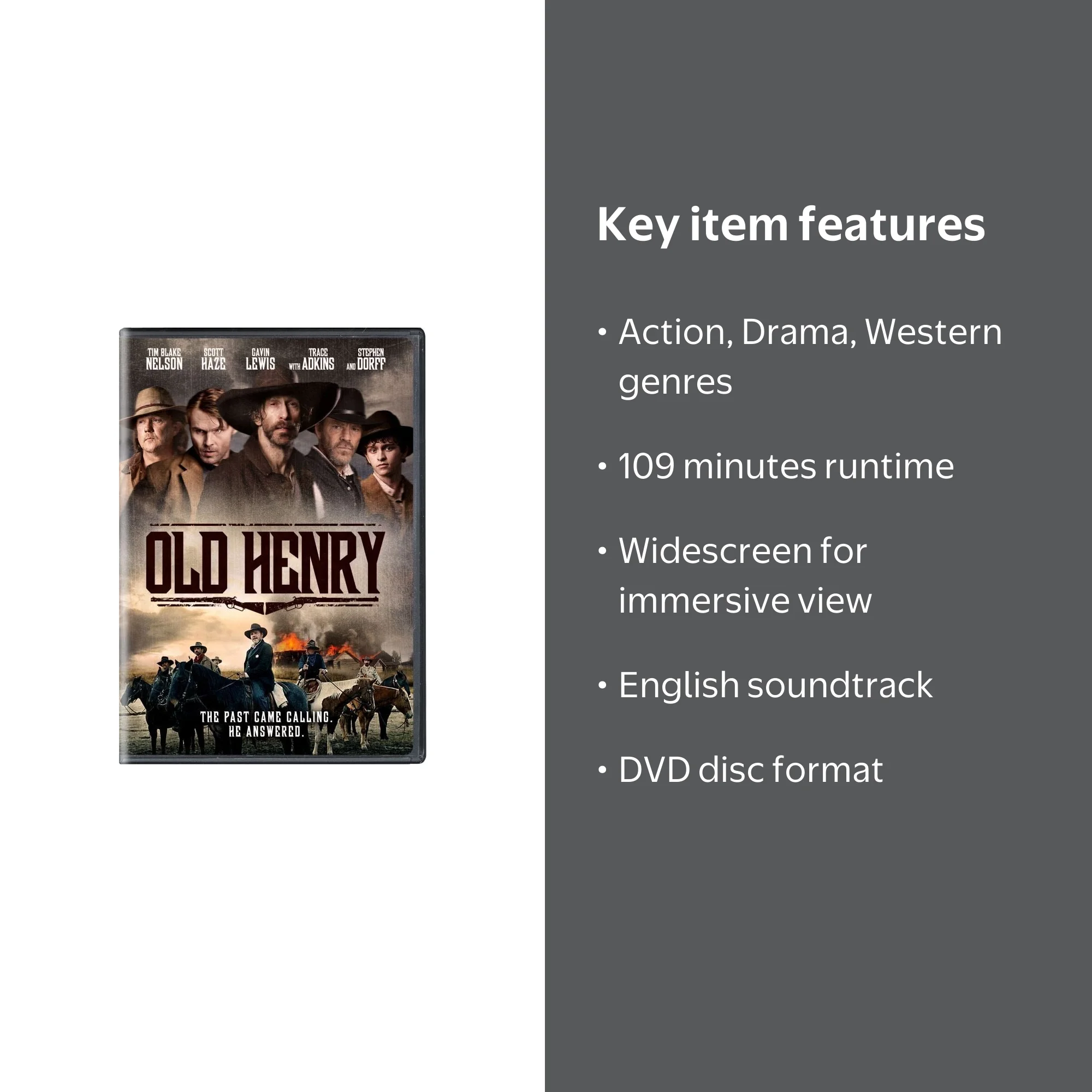 SDS, DVD, Old Henry, Western Action, 109 min, Widescreen - Walmart.com