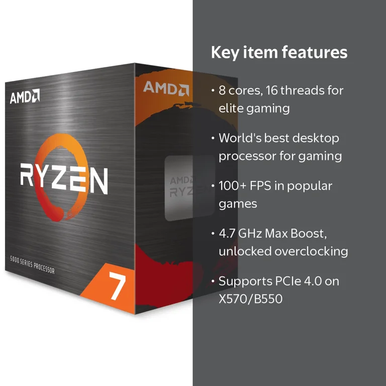 AMD Ryzen™ 7 5800X Gaming CPU - 8-core/16-thread Desktop Processor