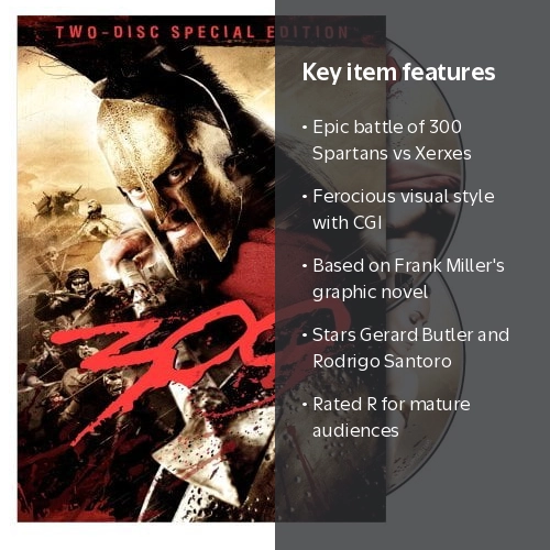 300 (DVD) - Epic Combat Battle of Thermopylae by Frank Miller