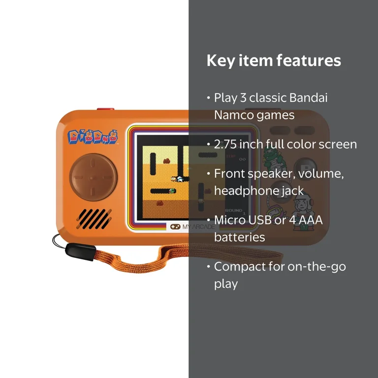 My Arcade Dig Dug Pocket Player - Collectible Handheld Game