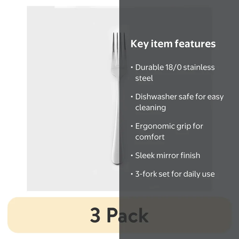 Harmonize Mirror Stainless Steel Dinner Fork - Sleek Design