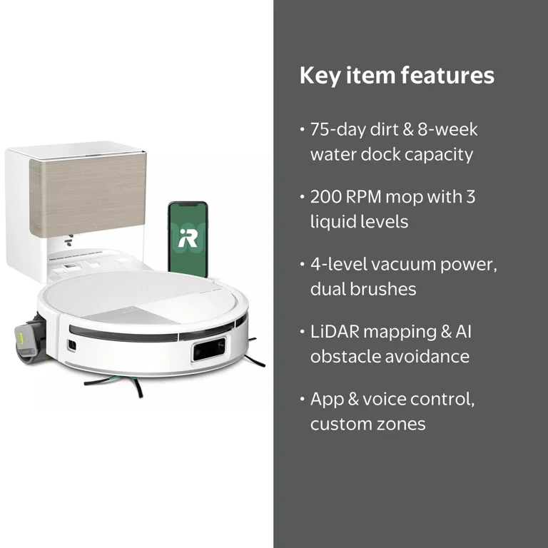 iRobot Roomba Max 705 Robot Vacuum & Mop +AutoWash Dock - Walmart.com