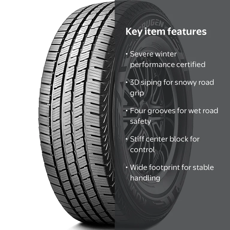 Kumho Tire, Light Truck Tire, 245/70R16, All Season, XL - Walmart.com