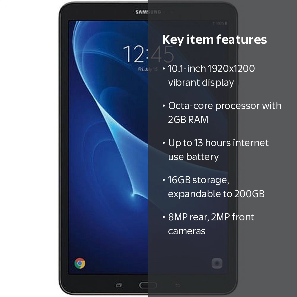SAMSUNG Galaxy Tab A, Android, 10.1