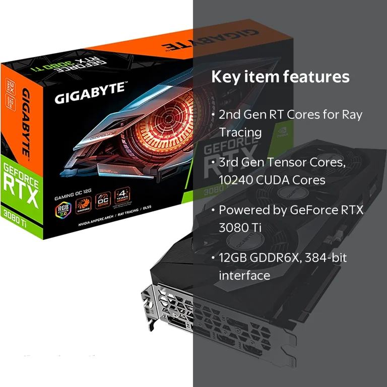 GIGABYTE GeForce RTX 3080 Ti Gaming OC 12G Graphics Card - Walmart.com GIGABYTE GeForce RTX 3080 Ti Gaming OC 12G Graphics Card - Walmart.com