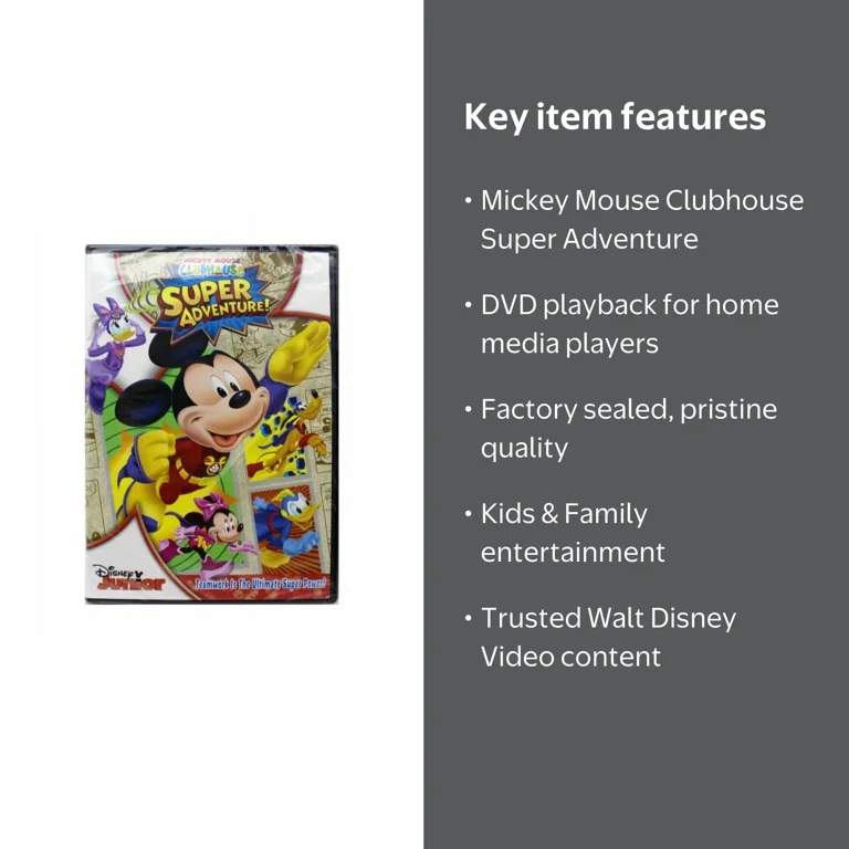Disney, Mickey Mouse Clubhouse DVD, Super Adventure, Factory