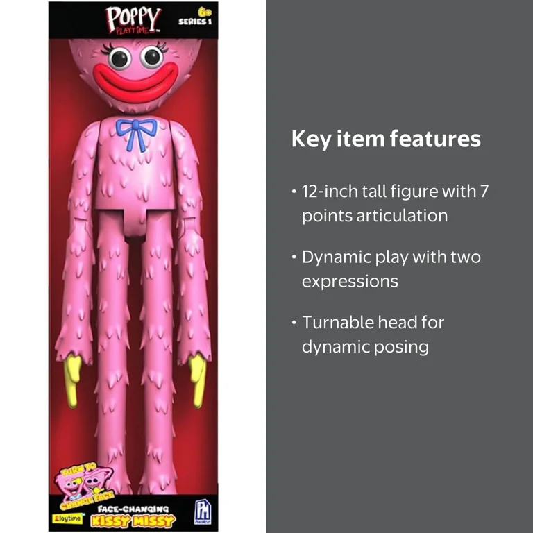 PhatMojo Poppy Playtime Face-Changing Kissy Missy Action Figure