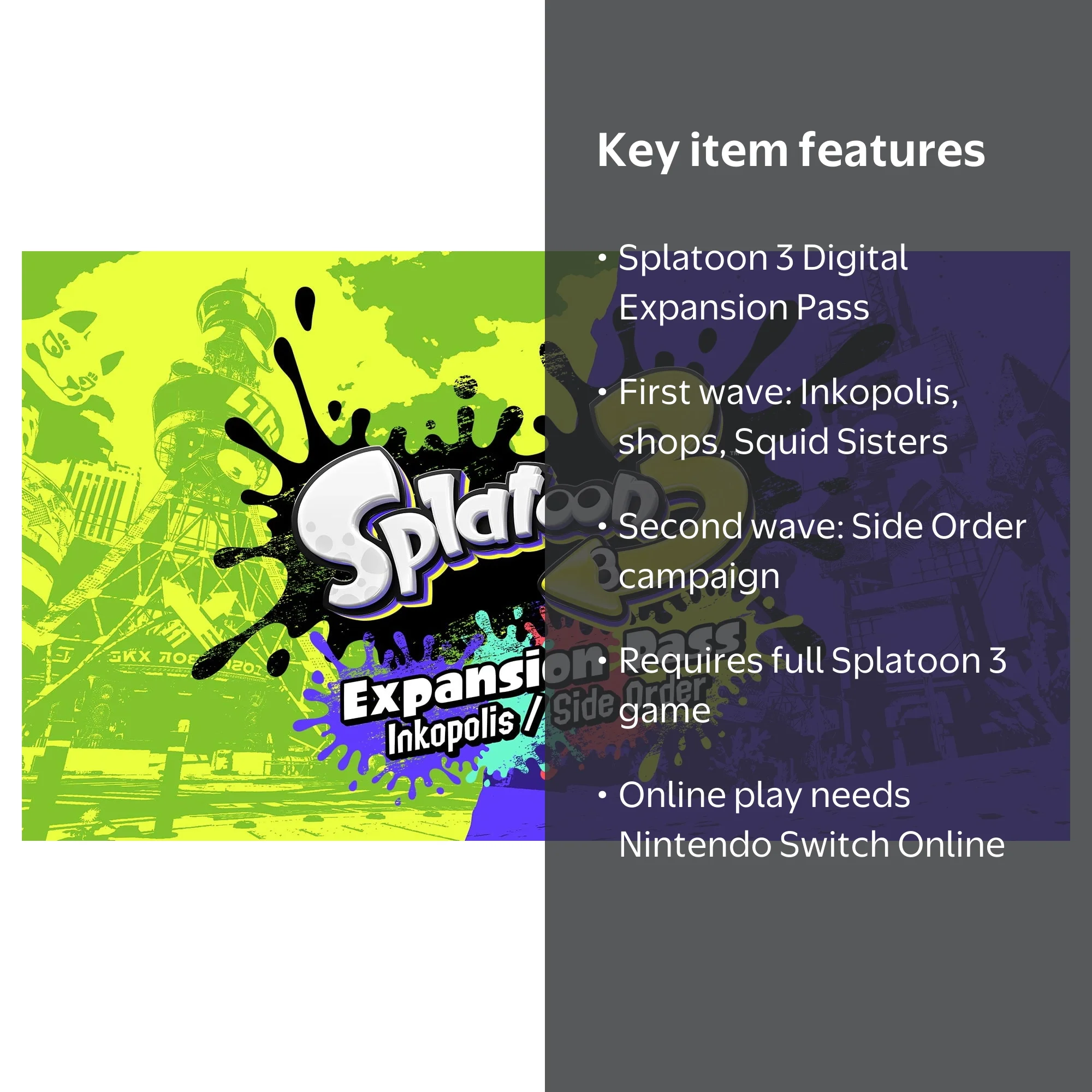 Nintendo Splatoon 3 Expansion Pass Digital DLC for Nintendo Switch