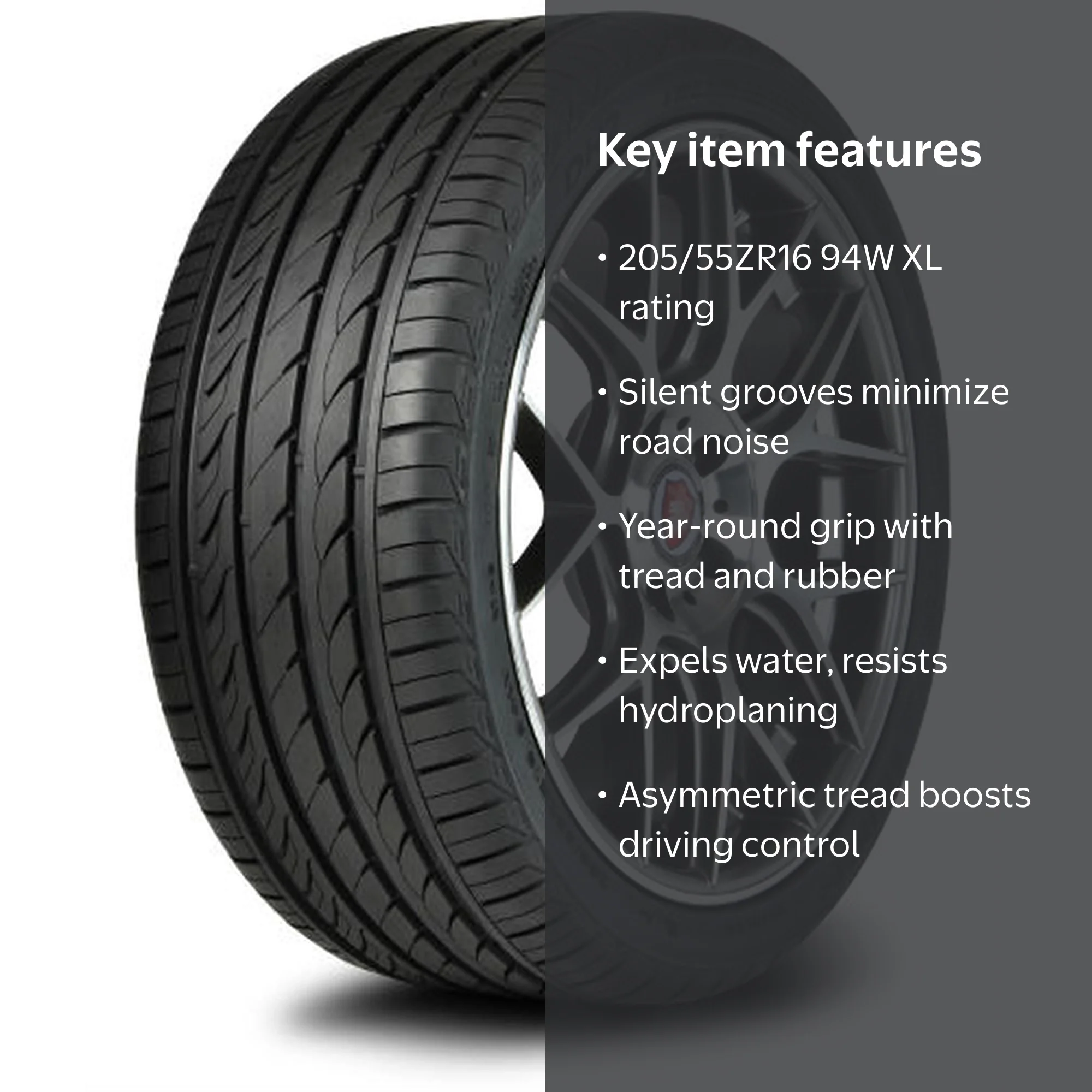 Delinte DH2 All Season 205/55ZR16 94W XL Passenger Tire - Walmart.com
