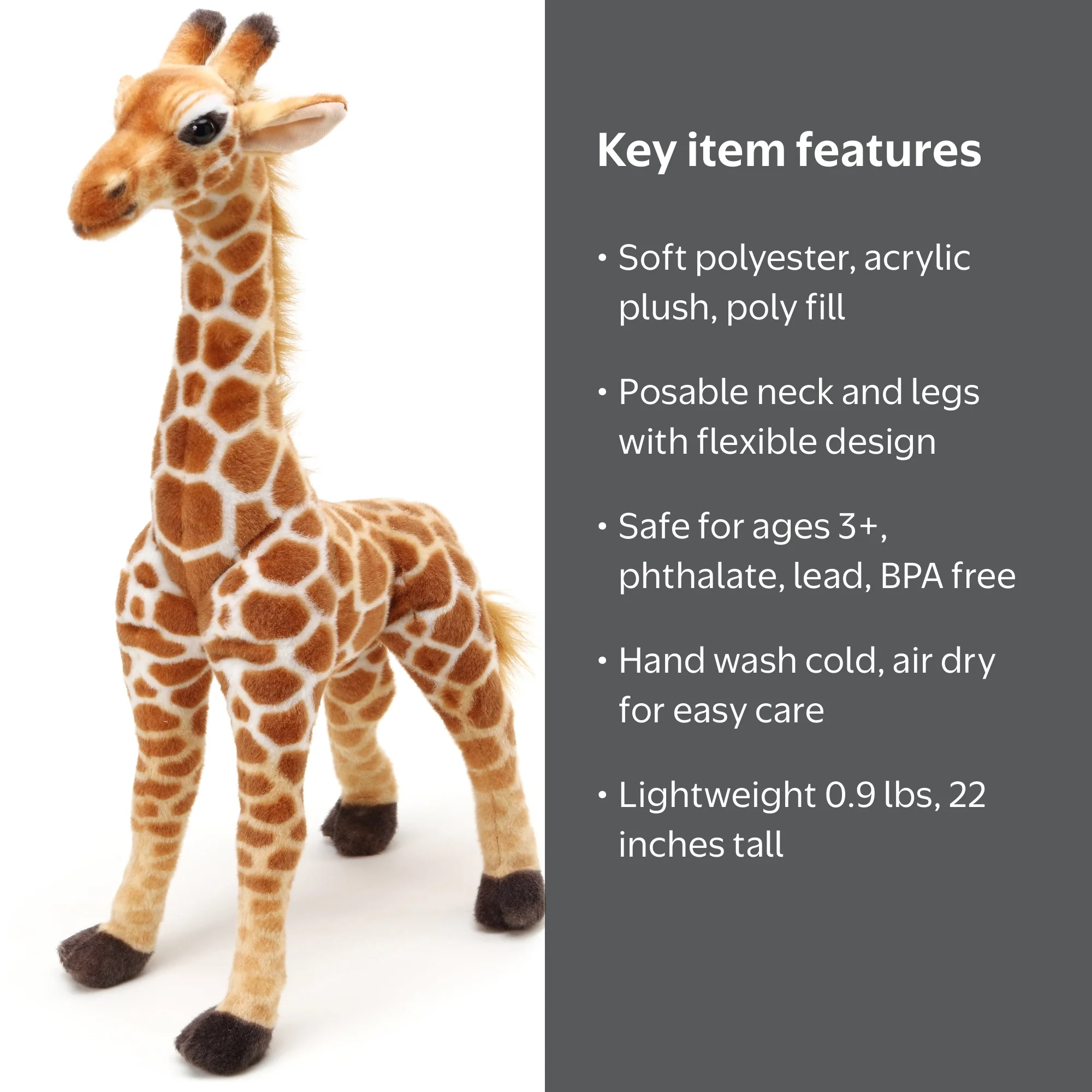 VIAHART, Jocelyn the Giraffe Plush, 22 Inch Tall, Stuffed Animal