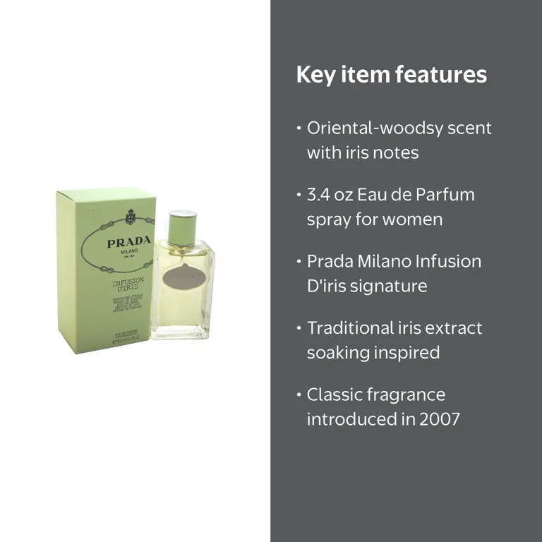 Prada Infusion D'iris Eau De Parfum Spray, 3.4 oz - Sophisticated