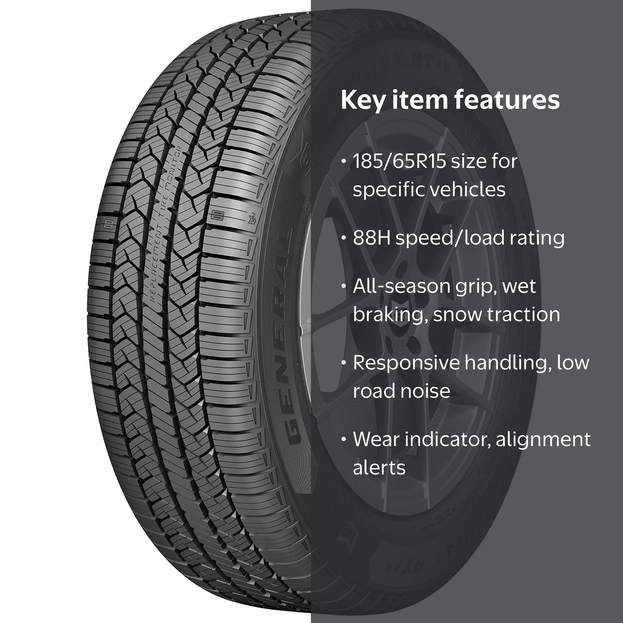 General AltiMAX RT45 All Season 185/65R15 88H Passenger Tire