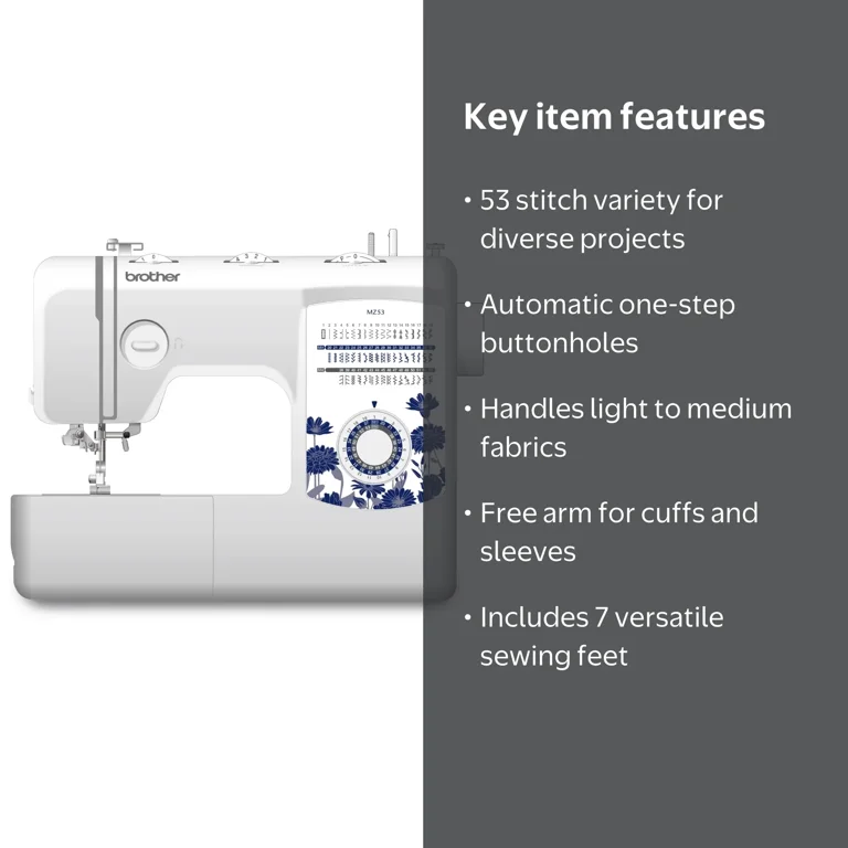 即購入 MPY1957ページ Brother MZ53 Mechanical Sewing Machine, 53 Built-In Stitches, Free