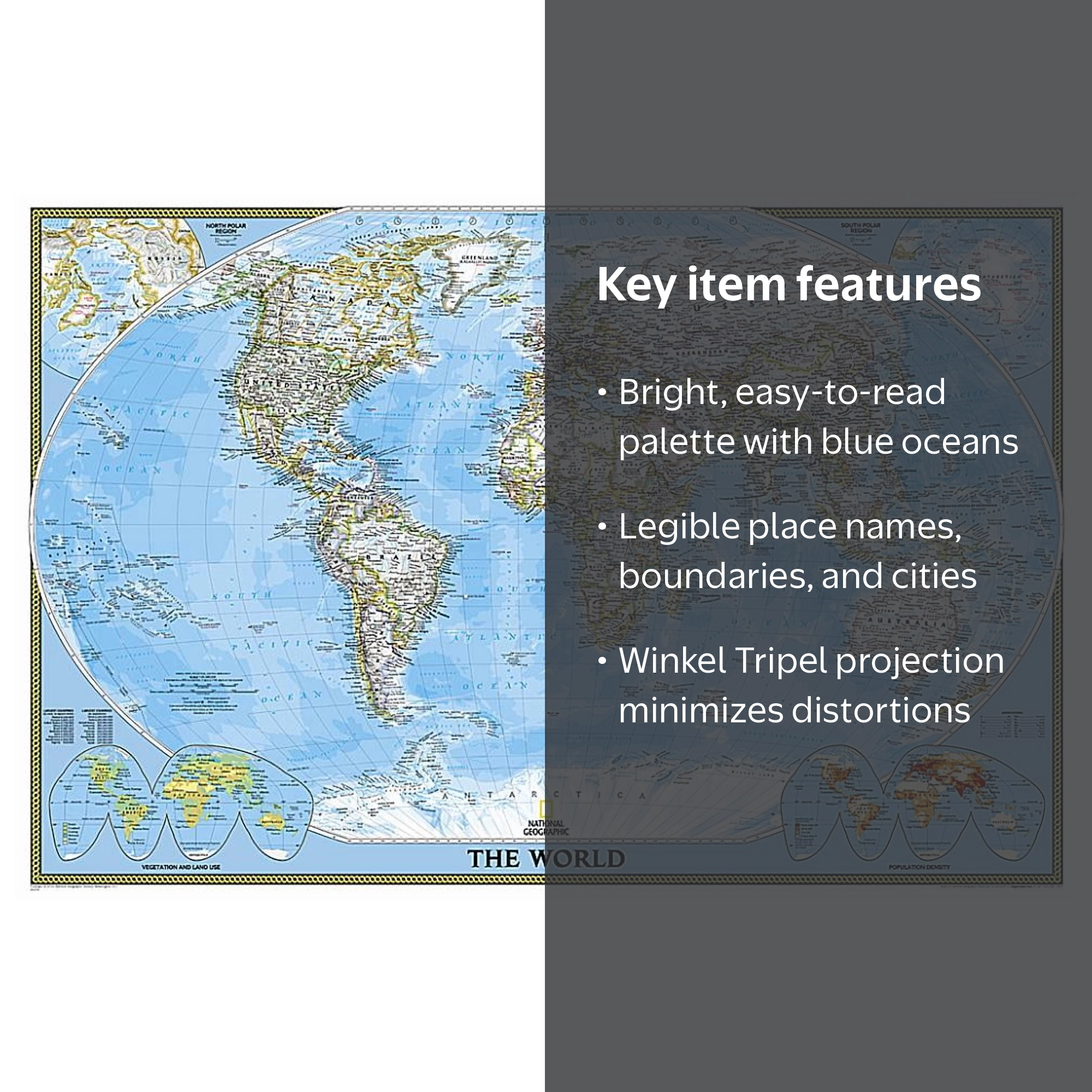 National Geographic: World Classic Wall Map (36 X 24 Inches