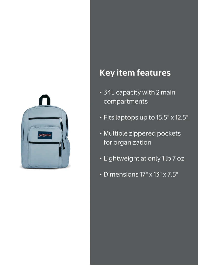 jansport backpack with two pockets Small Seattle Pack the Big Student backpack is equipped with extra JanSport Big Student Backpack -