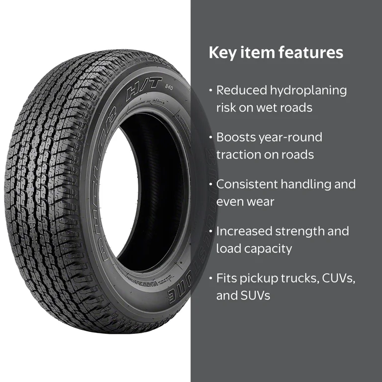 Bridgestone Dueler H/T 840 265/60R18 109H Light Truck Tire