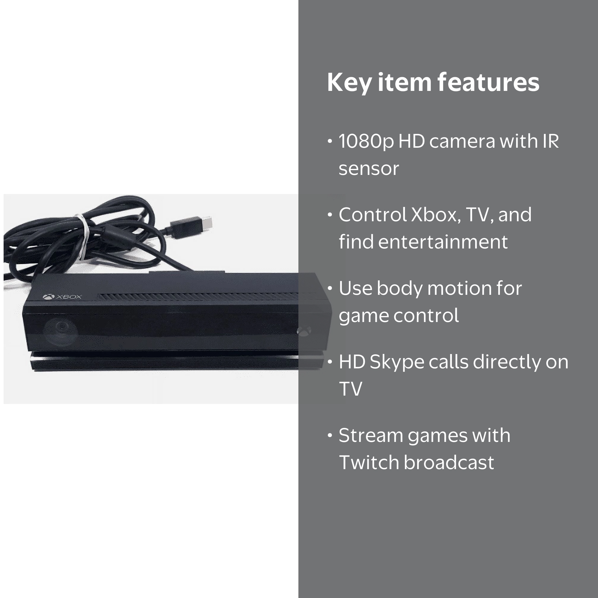 Xbox, Kinect Sensor for Xbox One, 7.1 oz, Restored - Walmart.com