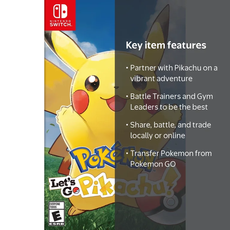 Pokemon Lets Go Pikachu (Nintendo Switch) - Walmart.com