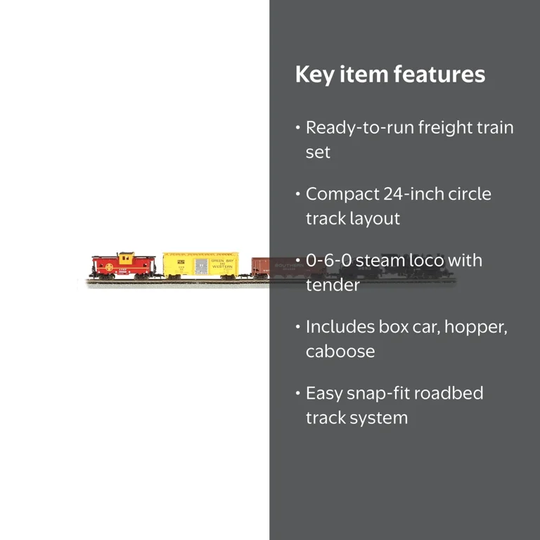 Bachmann Trains Yard Boss N Scale Electric Train Set - Ready To