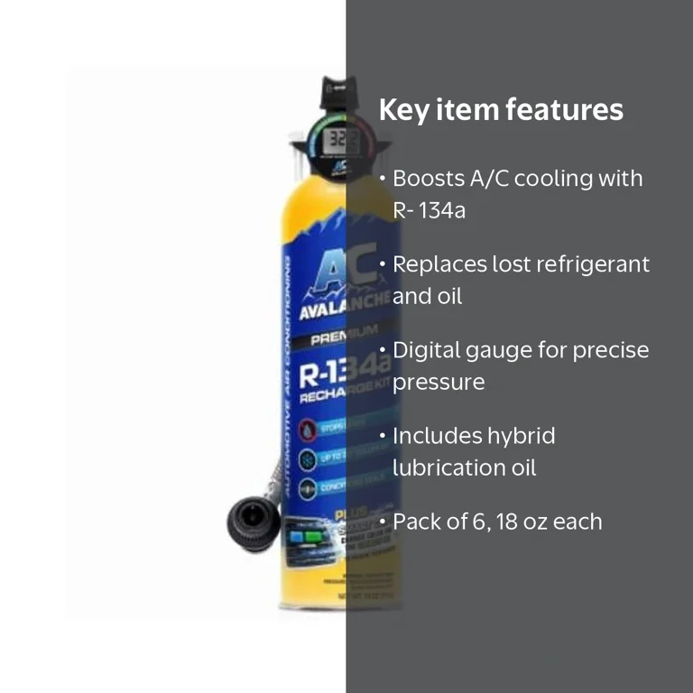 Blaster Chemical 126647 18 oz R-134a A&C Refrigerant with Digital
