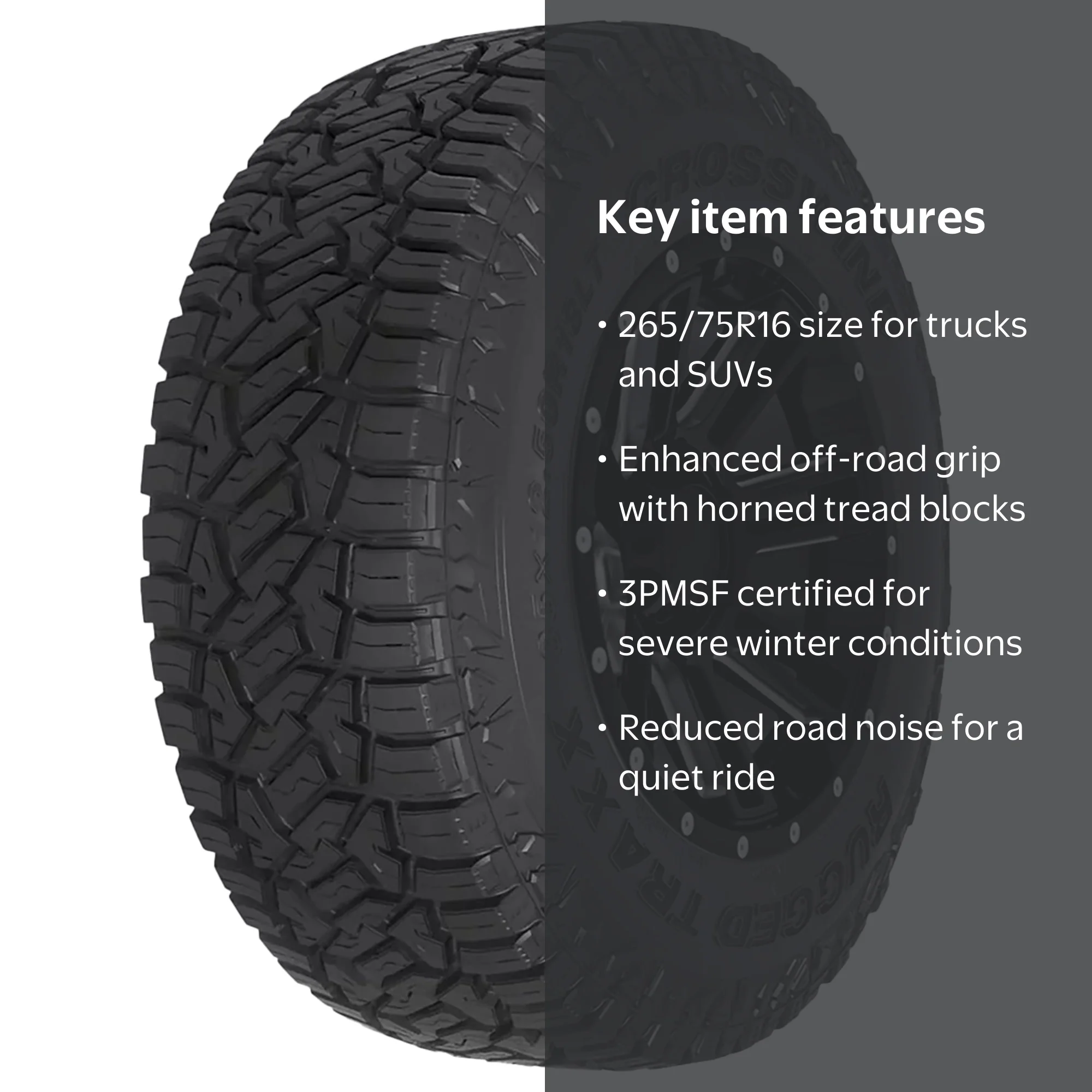 Crosswind Rugged Traxx All Terrain 265/75R16 116Q Light Truck Tire