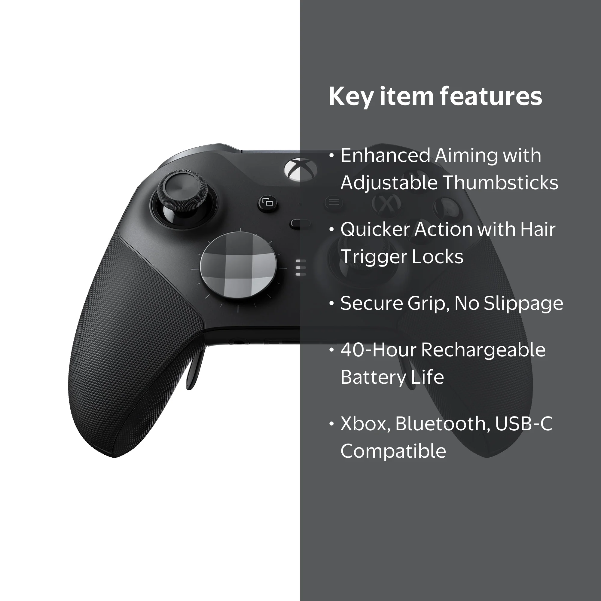 Microsoft Xbox Elite Series 2 Wireless Controller, Black