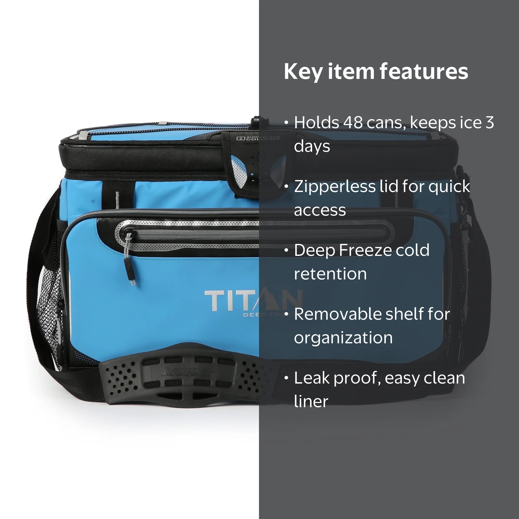 Titan by Arctic Zone, 48 Can 32 Quart Zipperless Insulated Hard