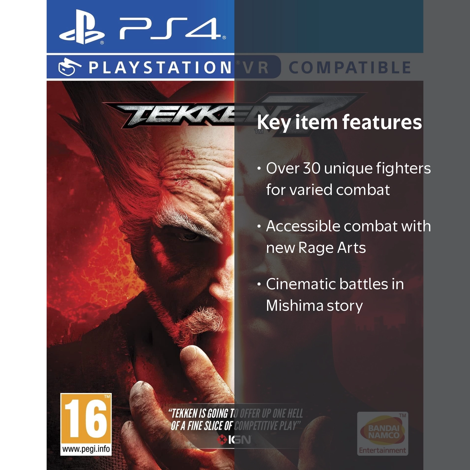 Bandai Namco, Fighting Game, Tekken 7 PS4, Cinematic Story