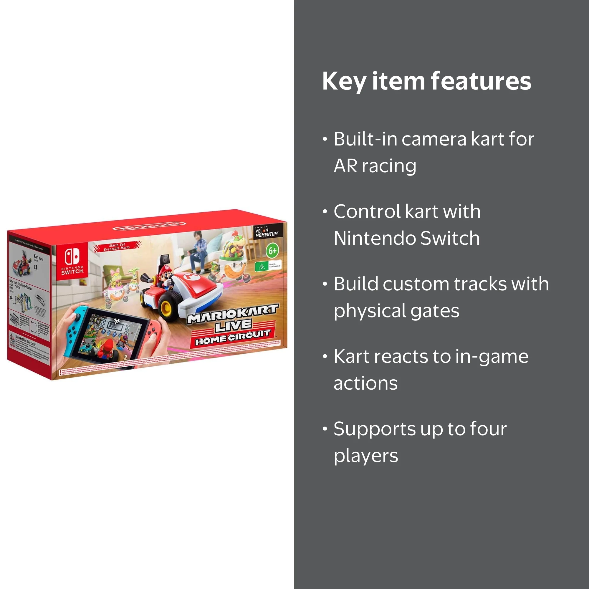 Free Shipping! Nintendo Mario Kart Live Home Circuit Mario Set for