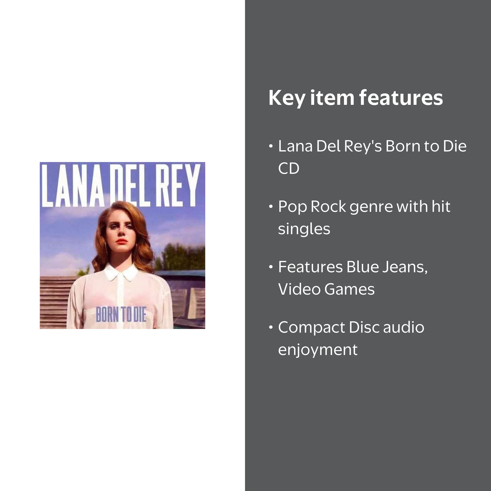 Lana Del Rey Album - Born to Die: Performance & Music CD by