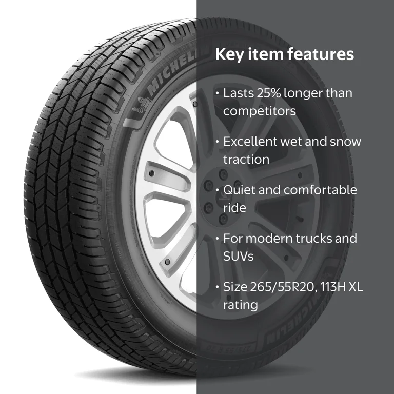 Michelin Defender LTX MS2 265/55R20 113H XL Tire for Truck & SUV