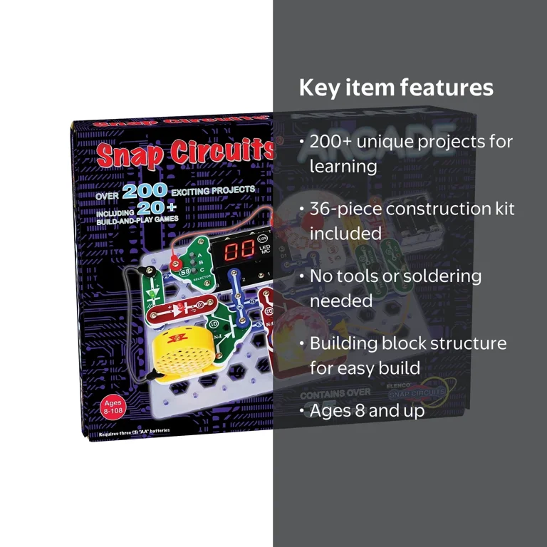Snap Circuits Arcade | 200 Project Electronics Science Kit for