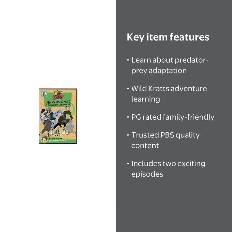 PBS, Movie, Adventures On The African Savannah, PG - Walmart.com