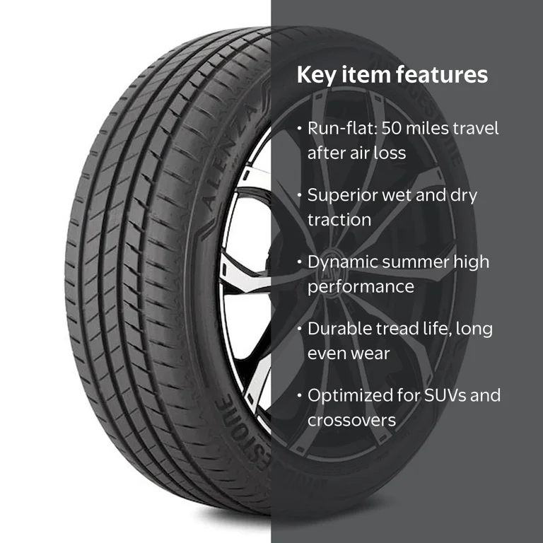 Bridgestone Alenza 001 RFT 245/40R21 100Y XL Performance Run Flat