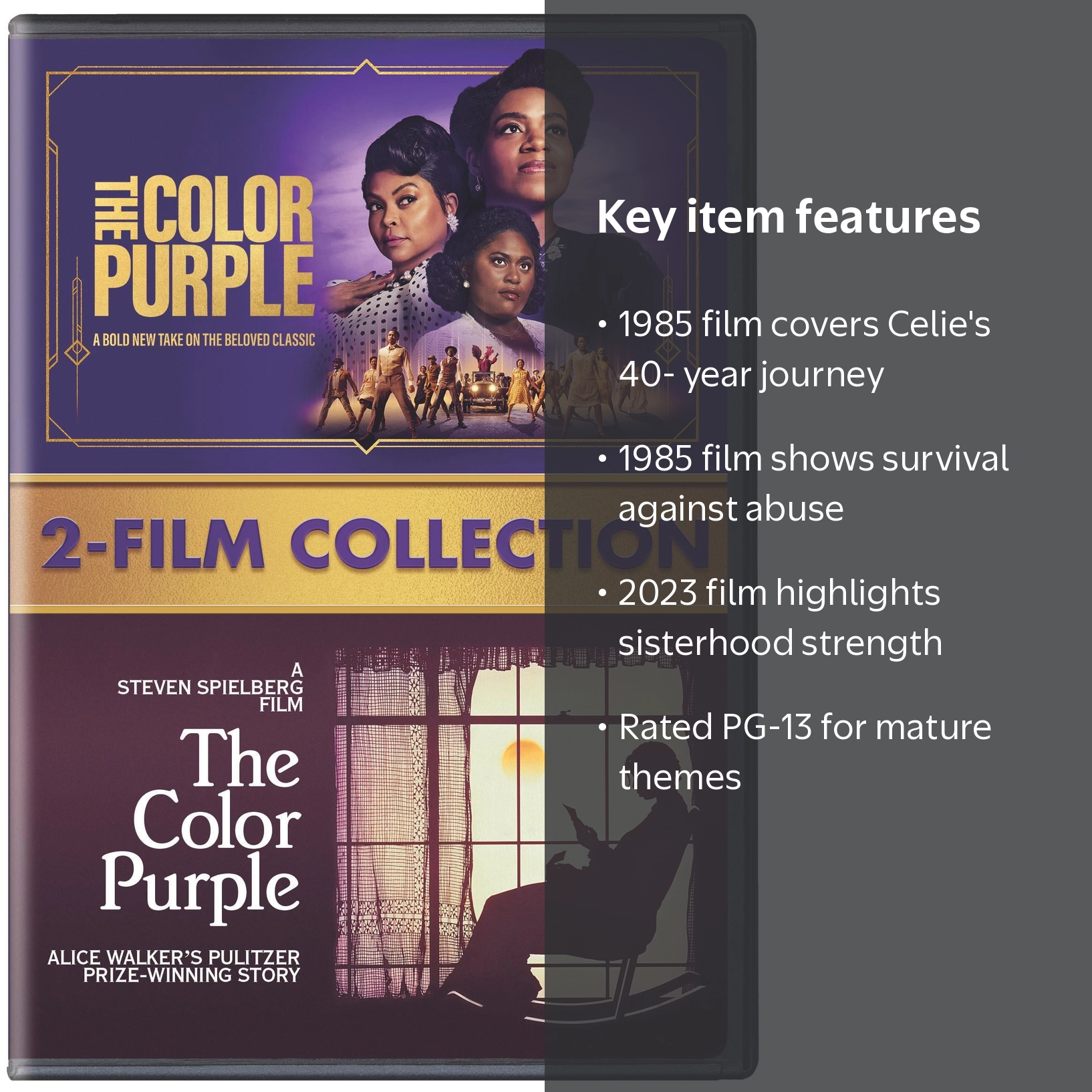 SDS, The Color Purple 2-Film Collection DVD, PG-13, Drama