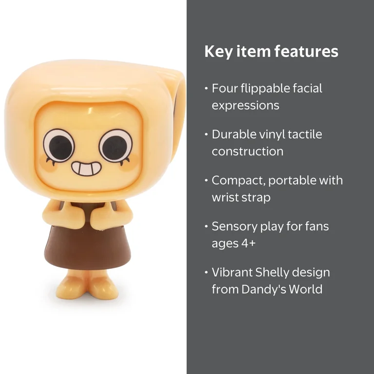 CultureFly Dandy's World Face Flip'Em Fidget Toy, Shelly