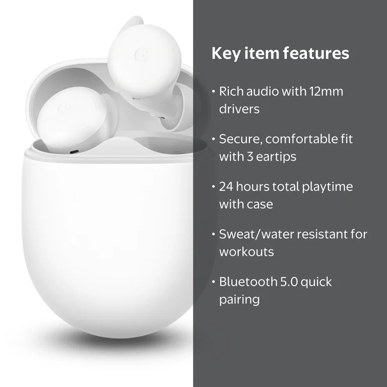 Google Pixel Buds A-Series Earphones - Truly Wireless with