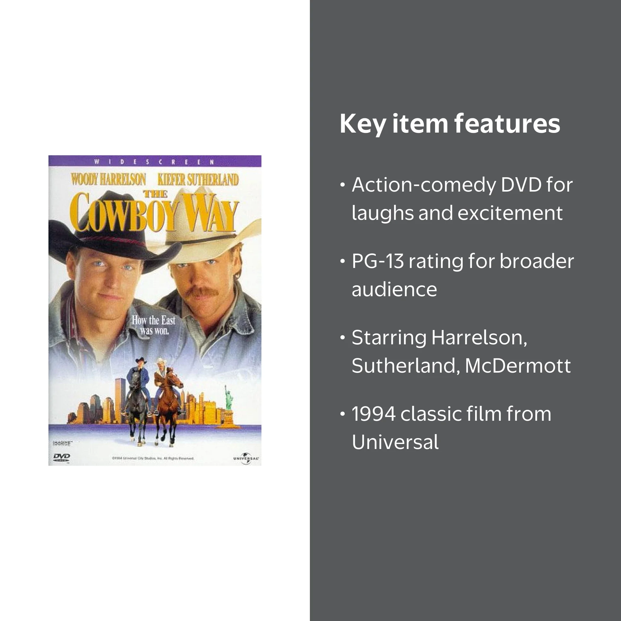 SDS, DVD, The Cowboy Way 1994, Comedy Action Rated PG-13 - Walmart.com
