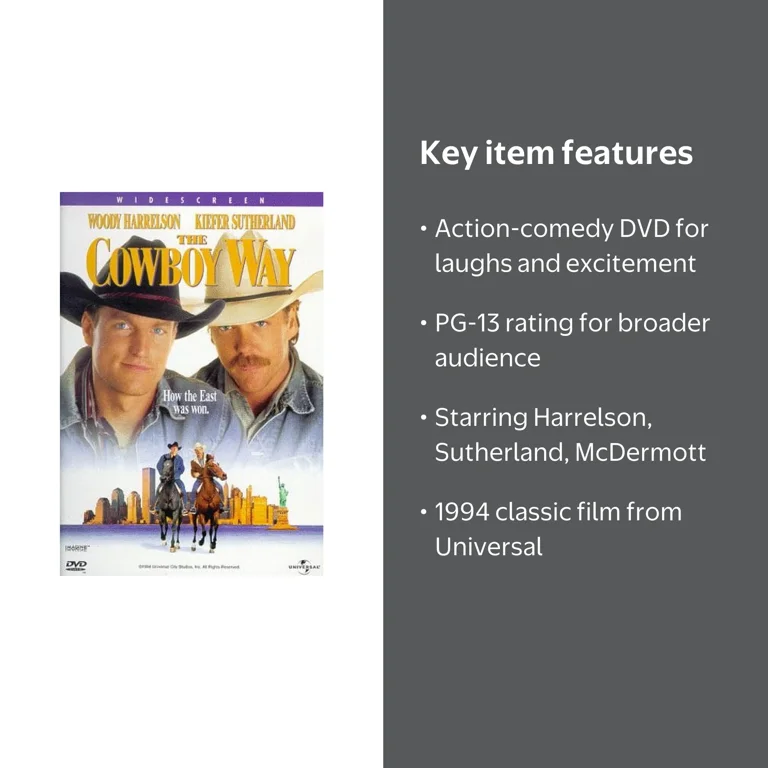SDS, DVD, The Cowboy Way 1994, Comedy Action Rated PG-13 - Walmart.com