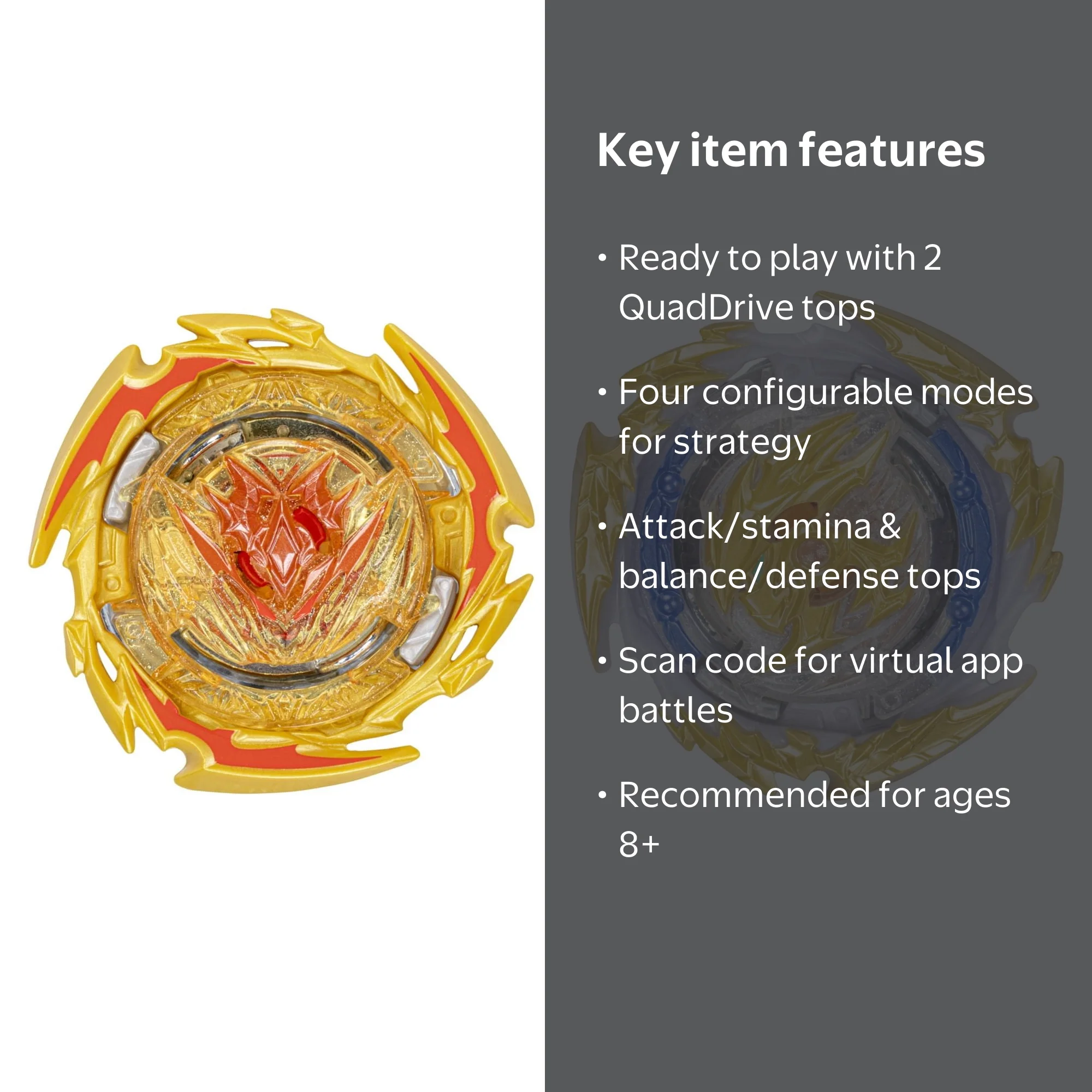 Beyblade Burst QuadDrive Destruction Belfyre B7, Decay Perseus P7