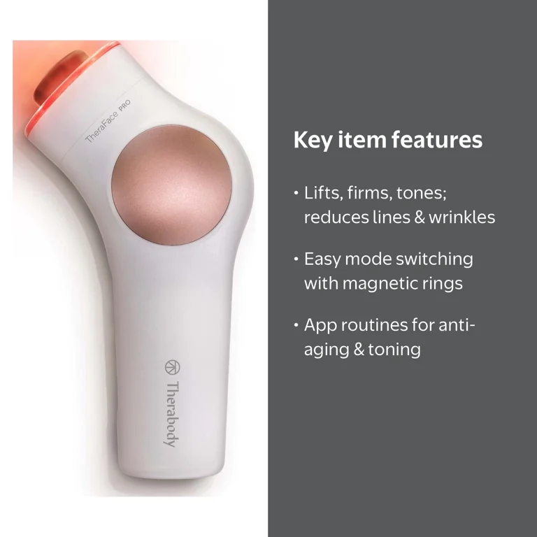Therabody, TheraFace PRO Face Massager, 8-in-1 Compact and
