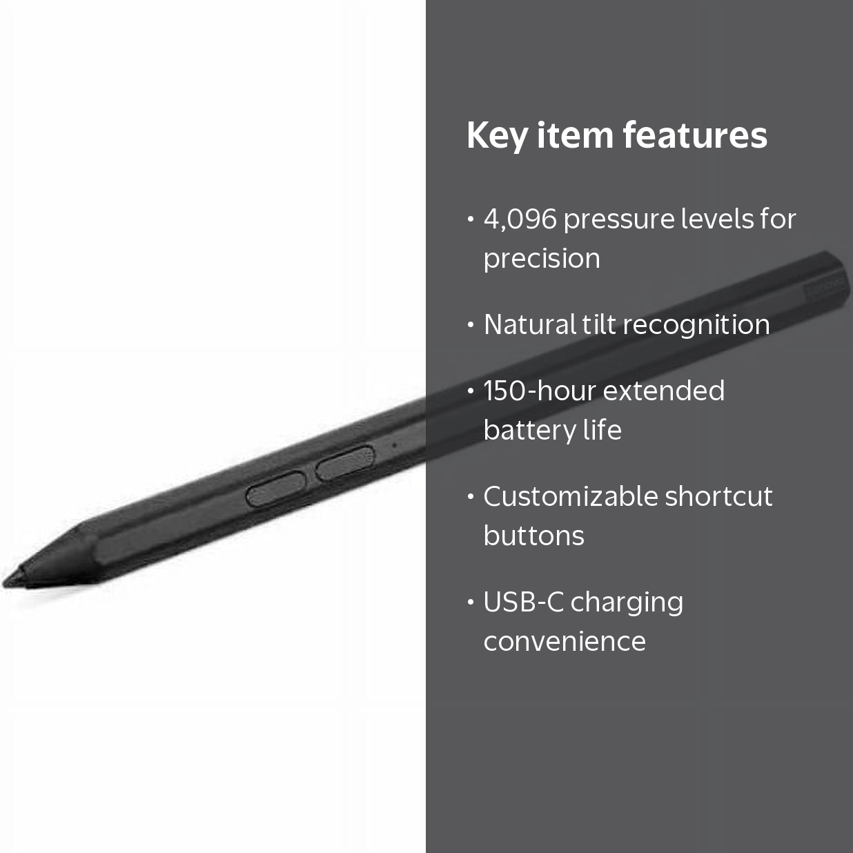 Lenovo Precision Pen 2 Stylus for Laptop - Digital Pencil with