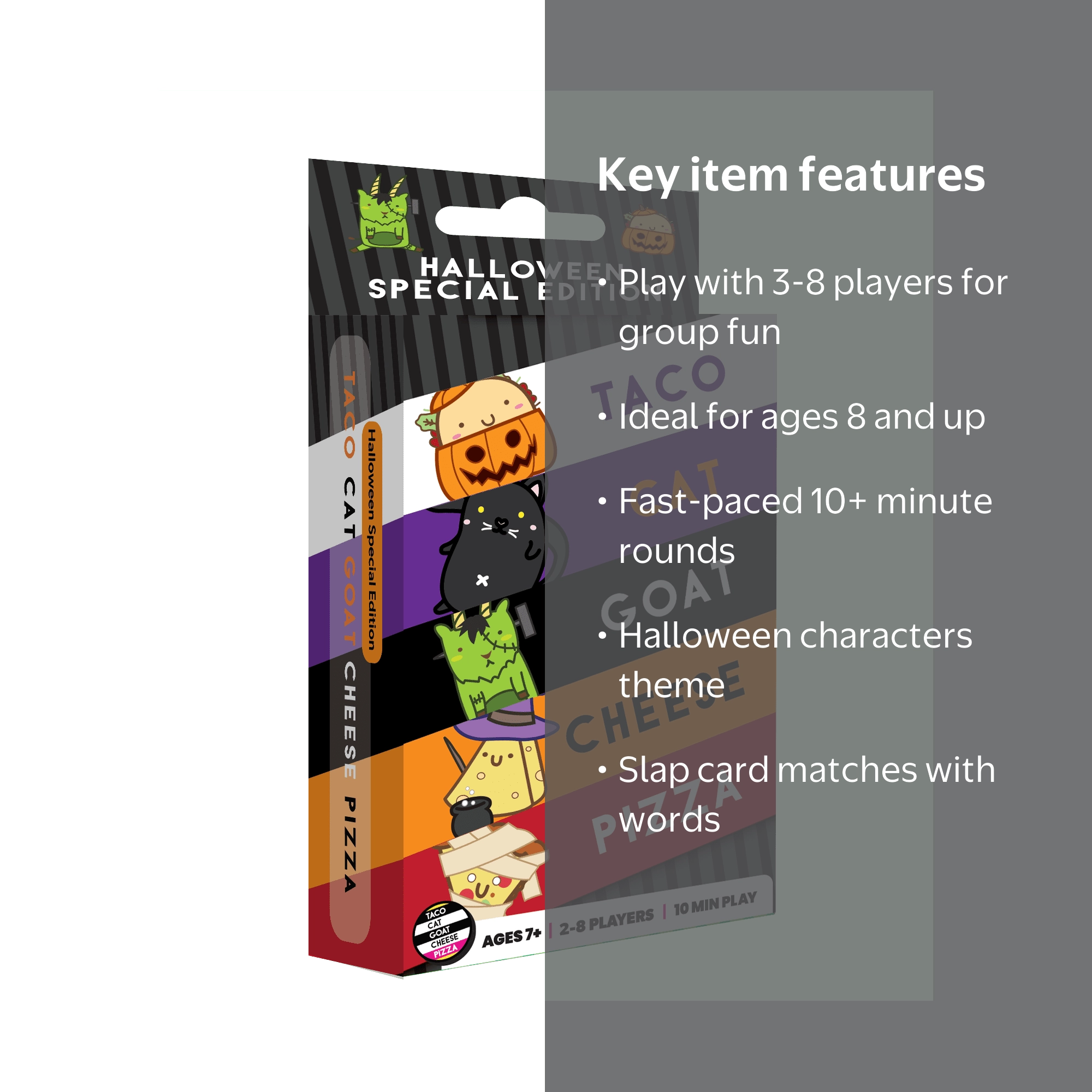 Dolphin Hat Games, Halloween Edition, Fast-Paced Card Game, Race