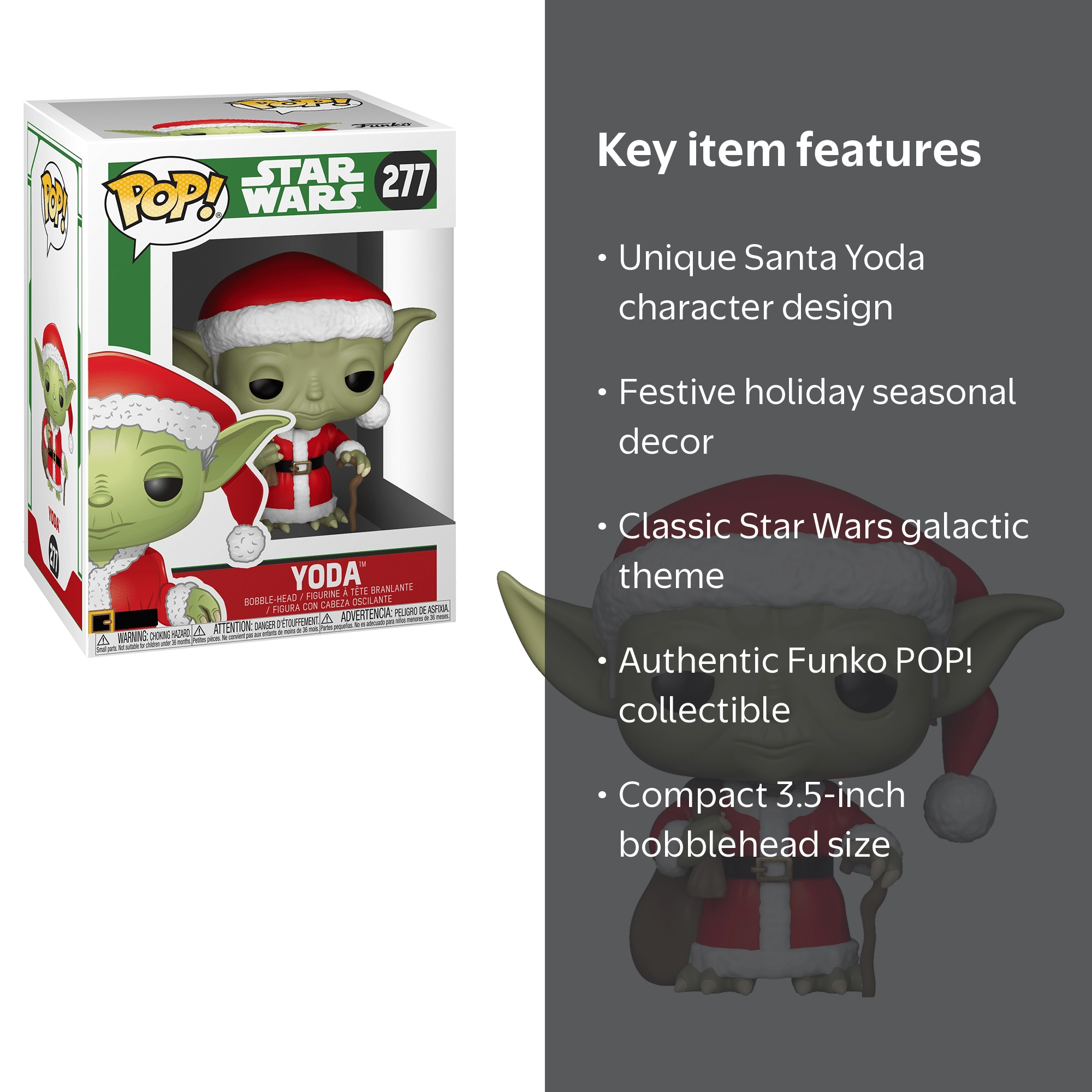 【限定セット】FUNKO POP スターウォーズ ヨーダ Funko POP! Star Wars: Christmas Santa Yoda Bobblehead - Walmart.com