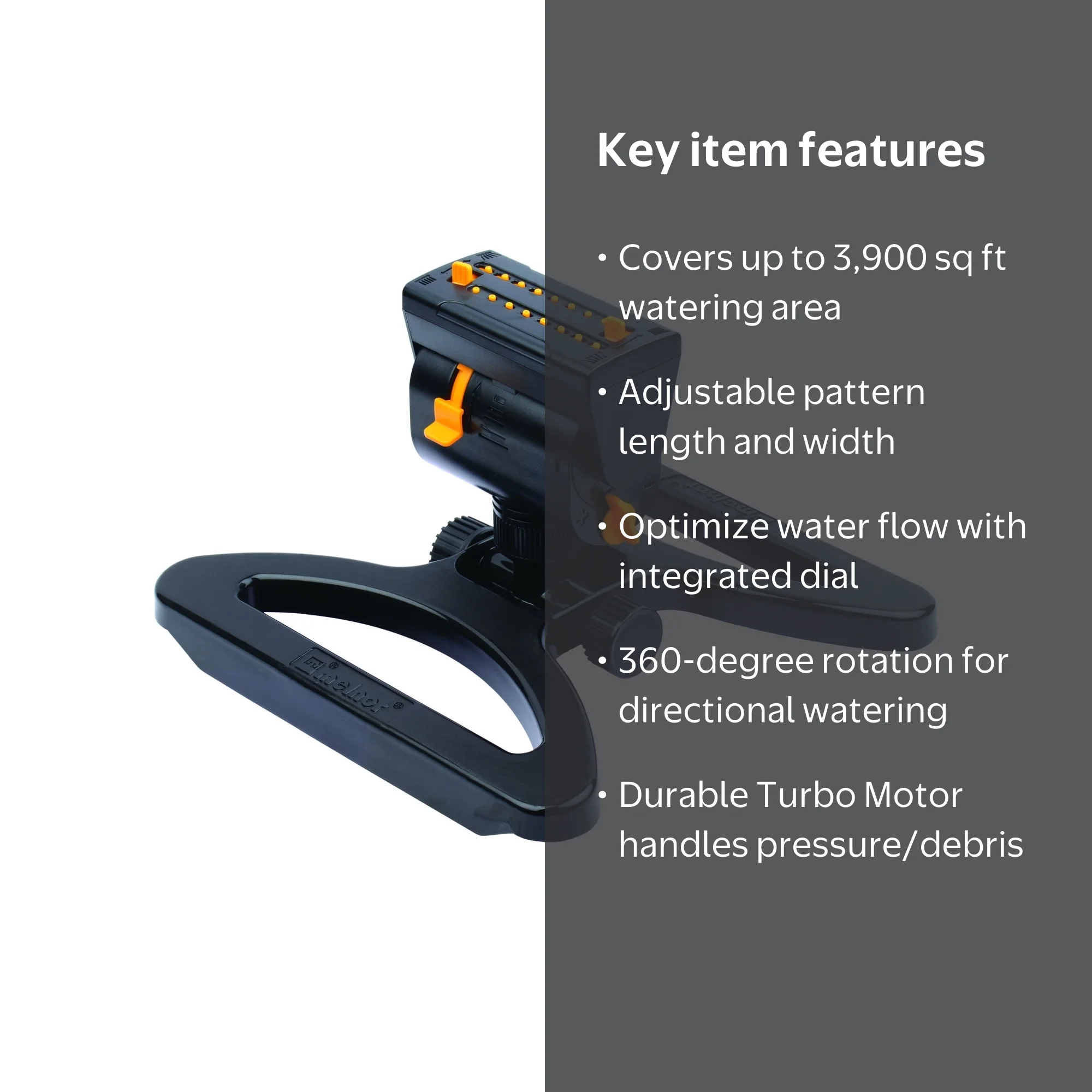 Melnor XT Mini-Turbo: Long Range, Precision Oscillating Lawn
