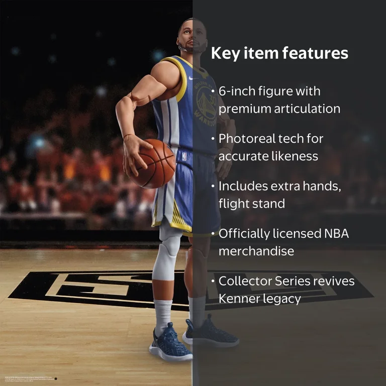 Hasbro NBA Starting Lineup Action Figure: Stephen Curry, Golden