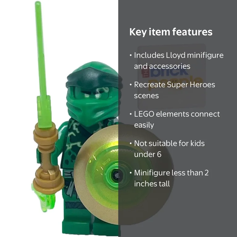 LEGO Ninjago: Lloyd with Green Flame Sword and Shield - Master of