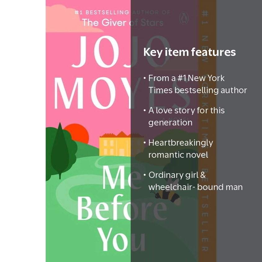 Jojo Moyes, Novel, Me Before You, Heartwarming Romance - Walmart.com
