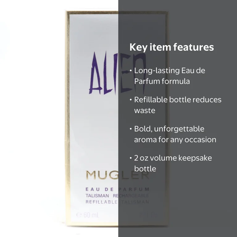 Thierry Mugler, Alien Eau de Parfum, 2 oz, Refillable Talisman